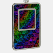 Pride Glas Verzilverd Kader Ornament (Rechts)