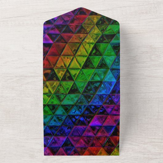 Pride Glass All In One Uitnodiging (Buitenkant)