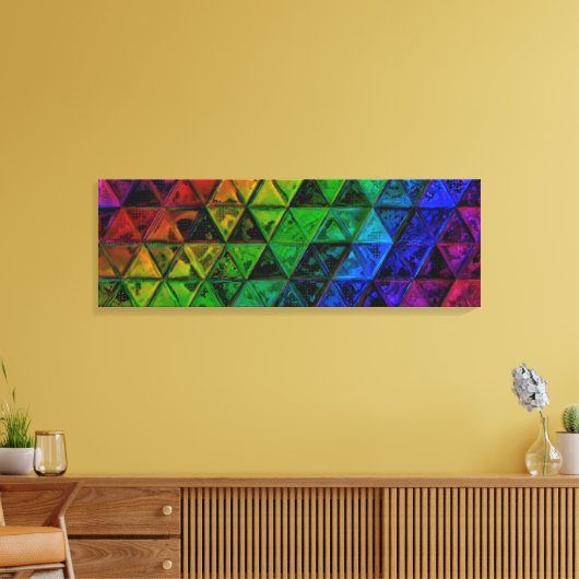 Pride Glass Canvas Afdruk (Insitu (Woonkamer))