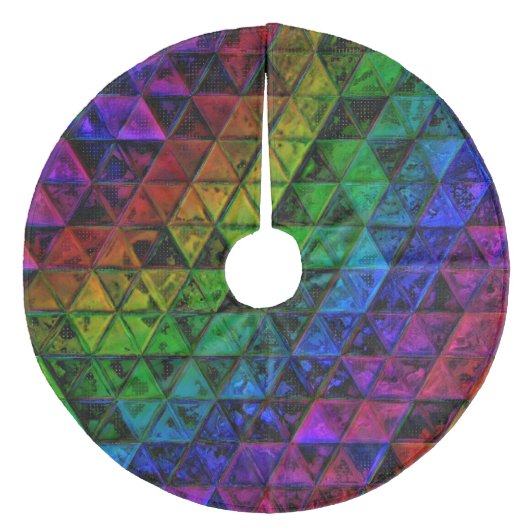 Pride Glass Fleece Kerstboom Rok (Voorkant)