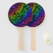 Pride Glass Handwaaier (Voorkant en achterkant)