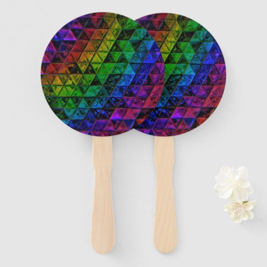 Pride Glass Handwaaier (Voorkant en achterkant)