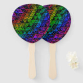 Pride Glass Handwaaier (Voorkant en achterkant)