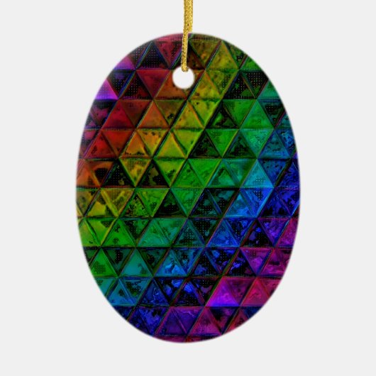 Pride Glass Keramisch Ornament (Voorkant)