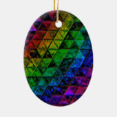 Pride Glass Keramisch Ornament (Achterkant)