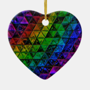 Pride Glass Keramisch Ornament