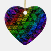 Pride Glass Keramisch Ornament (Achterkant)