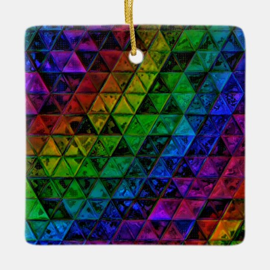 Pride Glass Keramisch Ornament (Voorkant)