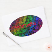 Pride Glass Ovale Sticker (Envelop)