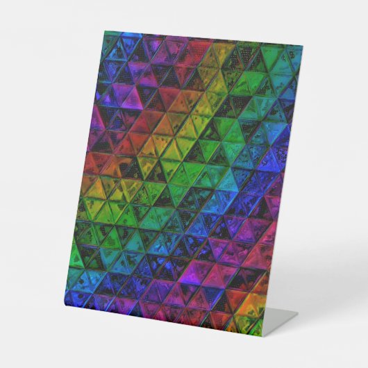 Pride Glass Reclamebord Met Voetstuk (Voorkant)