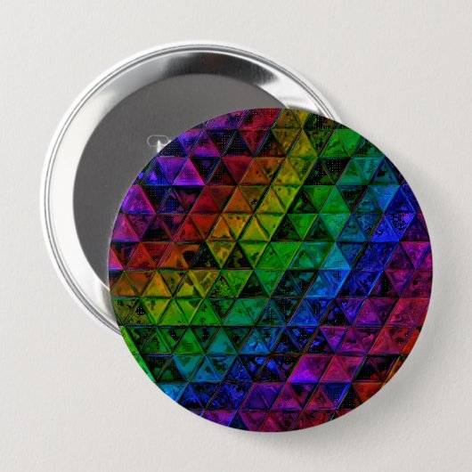 Pride Glass Ronde Button 4,0 Cm (Voorkant /achterkant)