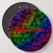 Pride Glass Ronde Button 6,0 Cm (Voorkant /achterkant)