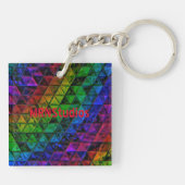 Pride Glass Sleutelhanger (Achterkant)