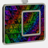 Pride Glass Verzilverd Kader Ornament (Rechts)