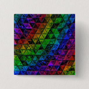 Pride Glass Vierkante Button 5,1 Cm