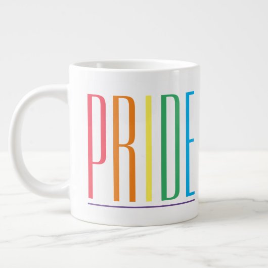 PRIDE Grote Witte Keramische Mok (Links)