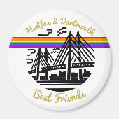 Pride Halifax Dartmouth beste vrienden koelkast Ma Magneet (Voorkant)