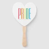 PRIDE Hart Vorm Hand Fans Handwaaier (Achterkant)