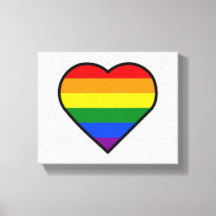 PRIDE HEART CANVAS AFDRUK