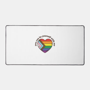 Pride Heart Je Kan Jezelf Zijn Met Mij T-shirt Des Bureaumat
