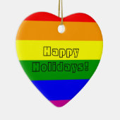 Pride Heart Keramisch Ornament (Rechts)