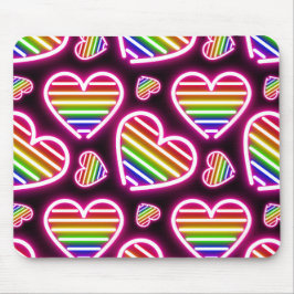 Pride Heart Neon Tekenen Muismat