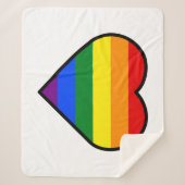 PRIDE HEART SHERPA DEKEN (Voorkant)