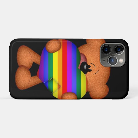 Pride Heart Teddy Bear Case-Mate iPhone Case (Achterkant (horizontaal))