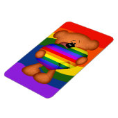 Pride Heart Teddy Bear Magneet (Linkerzijde)