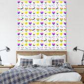 Pride Hearts Canvas afdrukken (Insitu (Slaapkamer))
