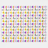 Pride Hearts Fleece Blanket (Voorkant (Horizontaal))