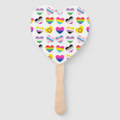 Pride Hearts Hand Fans Handwaaier (Achterkant)