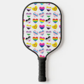 Pride Hearts Pickleball Racket (Voorkant)