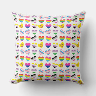 Pride Hearts Pillow Kussen
