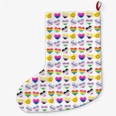 Pride Hearts Stocking Grote Kerstsok (Achterkant)