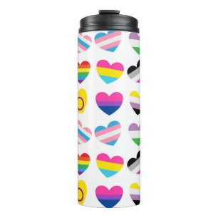 Pride Hearts Thermal Tumbler Thermosbeker