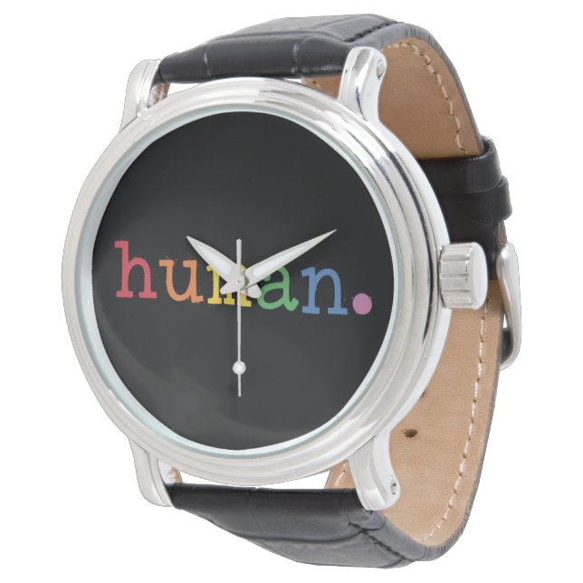 Pride Human LGBT Rainbow LGBTQ Gelijkheid Horloge (Gekanteld)