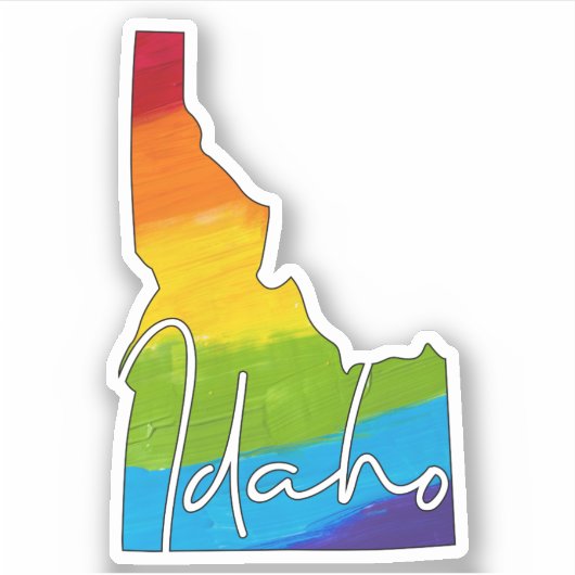 PRIDE Idaho State Sticker (Voorkant)