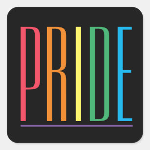 PRIDE II Kleine Vierkante Stickers