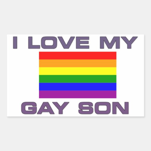 PRIDE- IK HOOP VAN MIJN GAY SON - STICKER (Voorkant)