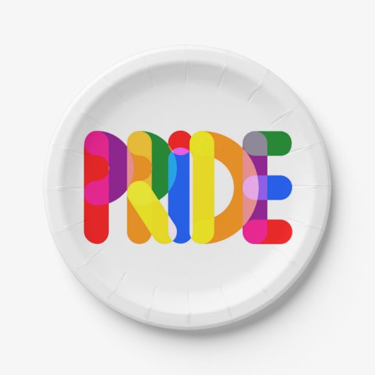 Pride in design papieren bordje (Voorkant)