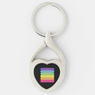 Pride in regenboogkleuren, sleutelhanger