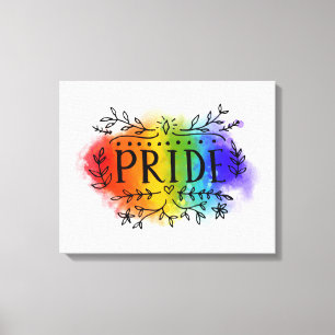 Pride in Waterverf Canvas Afdruk