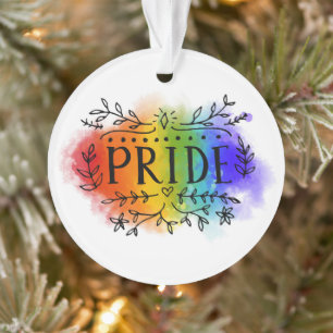 Pride in Waterverf Ornament