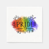 Pride in Waterverf Servet (Voorkant)