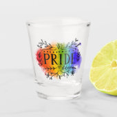 Pride in Waterverf Shot Glas (Voorkant)