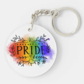 Pride in Waterverf Sleutelhanger (Achterkant)