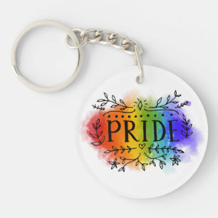 Pride in Waterverf Sleutelhanger