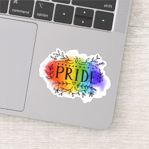 Pride in Waterverf Sticker