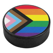 Pride Inclusive regenbow Lgbtq gay flag Hockey Puck (3/4)